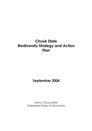 Chuuk State Biodiversity Strategy and Action Plan