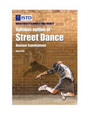 Street Dance Syllabus Outline