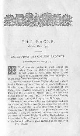 The Eagle 1906 (Michaelmas)