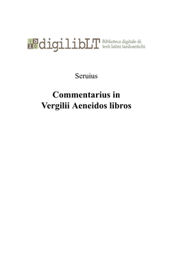 Commentarius in Vergilii Aeneidos Libros Digiliblt