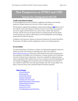 New Perspectives on HTML5 and CSS3, 7Th Edition Instructor’S Manual Page 1 of 18