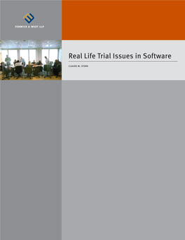 Real Life Trial Issues in Software