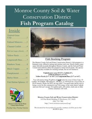Monroe County Soil & Water Conservation District Fish Program