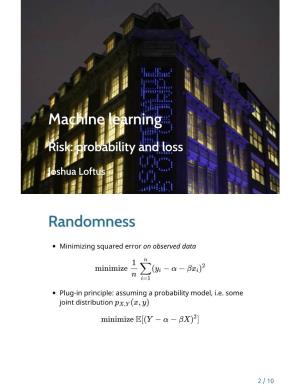 Machine Learning Randomness