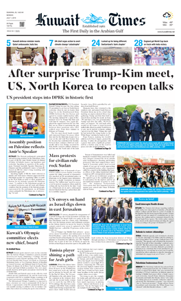 After Surprise Trump-Kim Meet, US, North Korea to Reopen Talks
