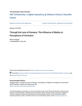 Through the Lens of Koreans: the Influence of Media on Perceptions of Feminism