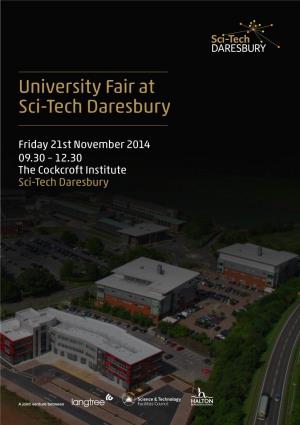University Fair at Sci-Tech Daresbury