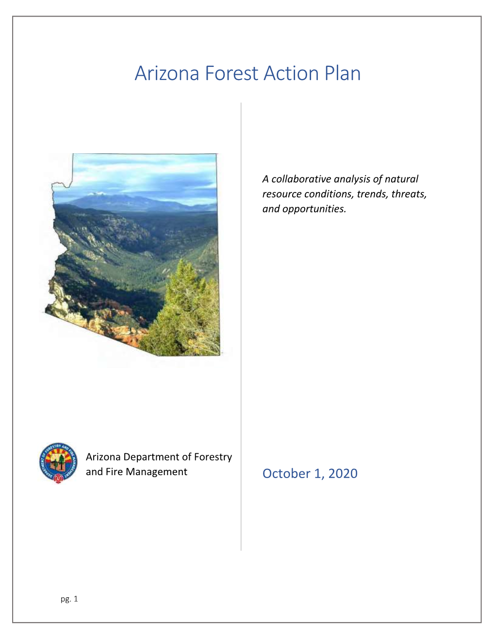 Arizona Forest Action Plan