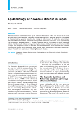 Epidemiology of Kawasaki Disease in Japan