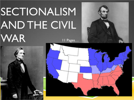 Sectionalism and the Civil