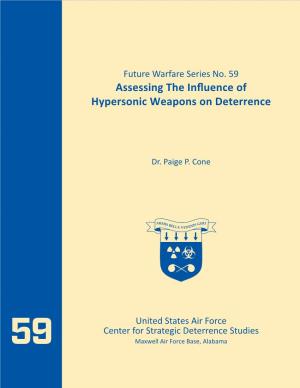 Assessing the Influence of Hypersonic Weapons on Deterrence
