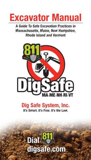 Dig Safe Excavator Manual