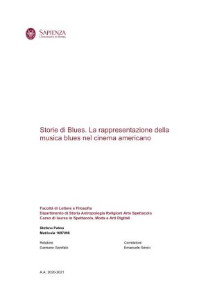 Storie Di Blues. La Rappresentazione Della Musica Blues Nel Cinema Americano