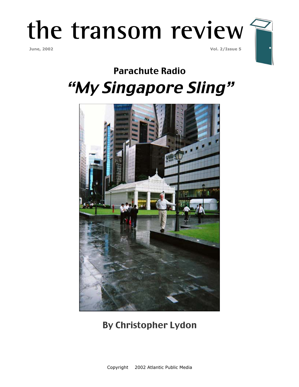 Transom Review: Parachute Radio in Singapore