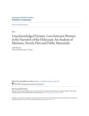 Love Between Women in the Narrative of the Holocaust