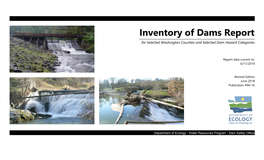 Inventory of Dams Report for Selected Washington Counties and Selected Dam Hazard Categories