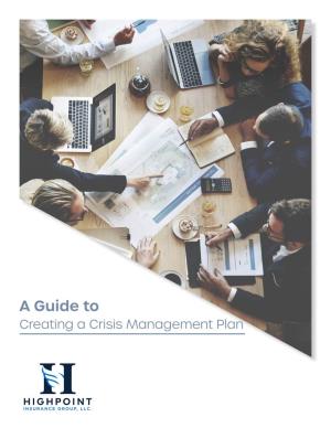 A Guide to Creating a Crisis Management Plan