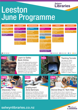 Leeston June Programme