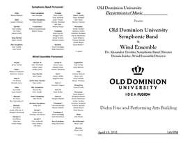 Old Dominion University Symphonic Band & Wind Ensemble