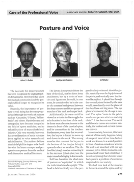 Posture and Voice