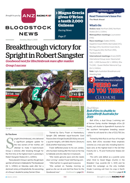 Breakthrough Victory for Spright in Robert Sangster | 3 | Sunday, May 5, 2019