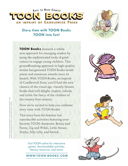 Story Time with TOON Books TOON Into Fun!