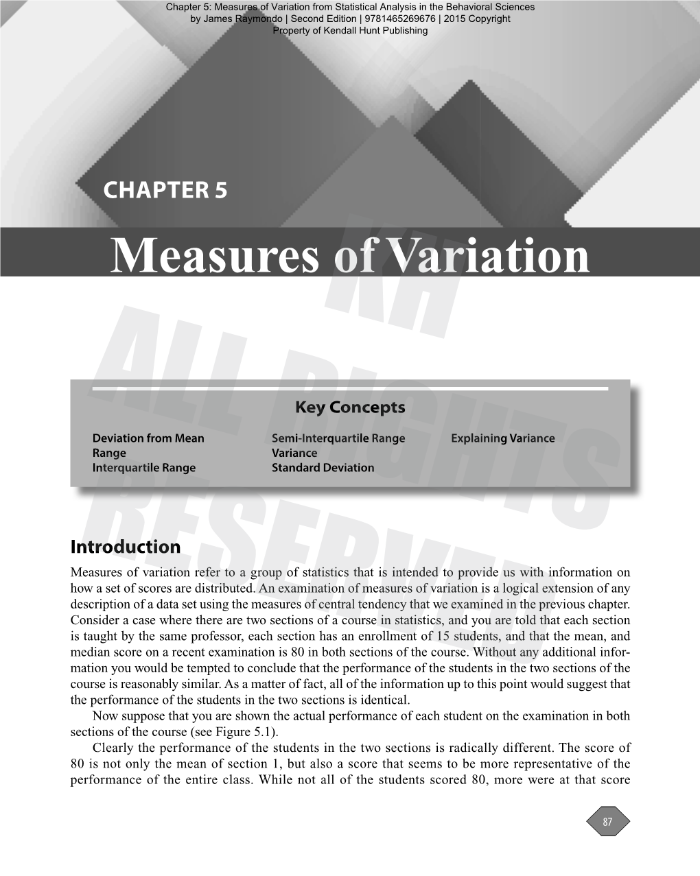 CHAPTER 5 Measures of Variation