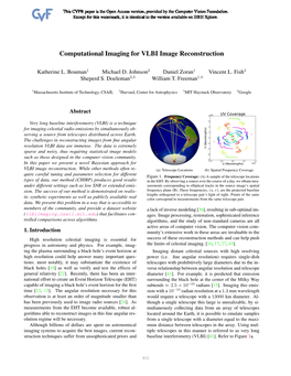 Computational Imaging for VLBI Image Reconstruction