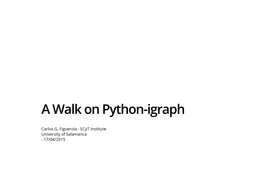 A Walk on Python-Igraph