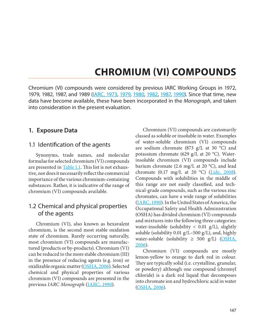 Chromium (Vi) Compounds