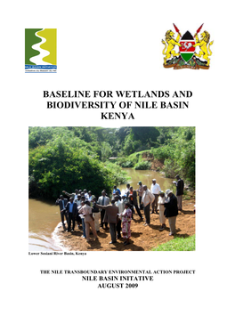 Baseline for Wetlands and Biodiversity of Nile Basin Kenya