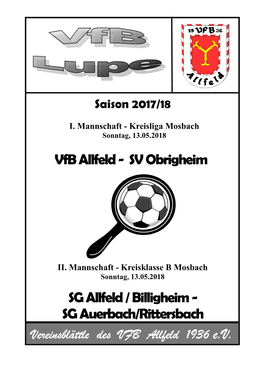 SV Obrigheim SG Allfeld / Billigheim