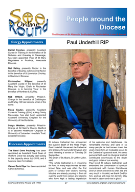 People Around the Diocese the Diocese of St Albans in Bedfordshire, Hertfordshire, Luton & Barnet Clergy Appointments Paul Underhill RIP