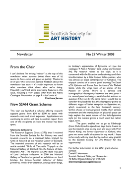 Newsletter Contents 11-08