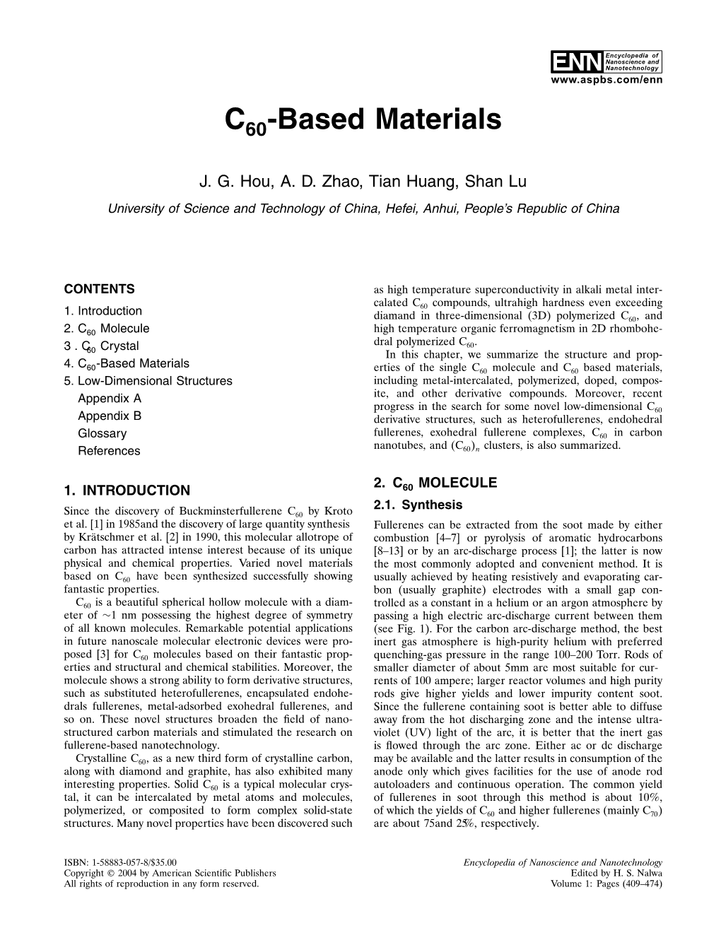 C60 Based Materials