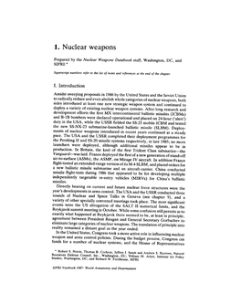 1. Nuclear Weapons
