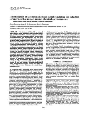 Identification of a Common Chemical Signal Regulating the Induction Of