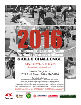 SKILLS CHALLENGE Friday, November 4 at 10 A.M