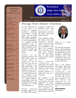 Message from Alumni Chairman