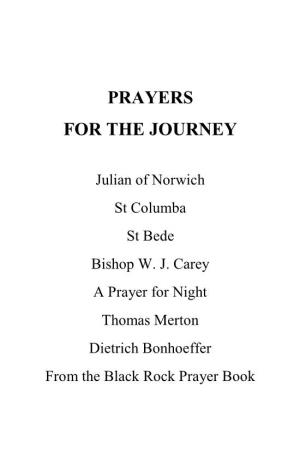 Prayers for the Journey