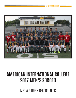 American International College 2017 Men's Soccer