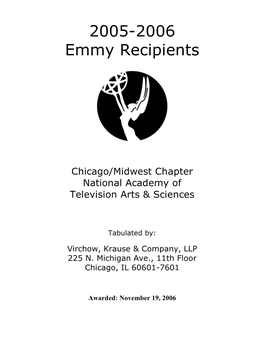 2005-2006 Emmy Recipients