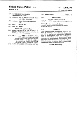 United States Patent (19) (11 3,878,194 Moffatt Et Al