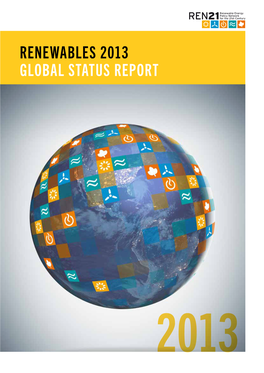 Renewables 2013 GLOBAL STATUS REPORT