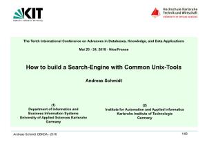 How to Build a Search-Engine with Common Unix-Tools