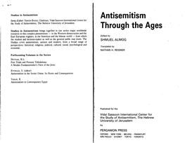 Antisemitism Through the Ages