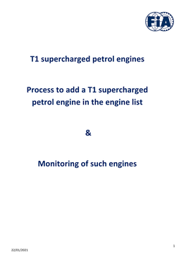 T1 T-C Petrol Engines