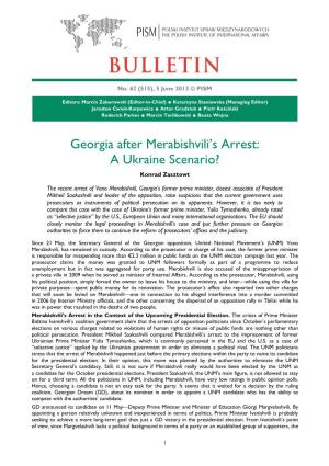 Georgia After Merabishvili's Arrest: a Ukraine Scenario?