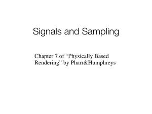 Signals and Sampling