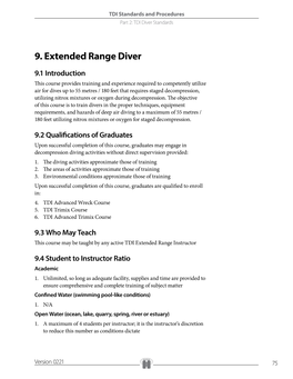 9. Extended Range Diver